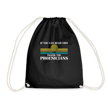 Phénicie Professeur d'Histoire Merci Phénicien - Sac de sport léger - noir - Devant