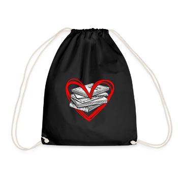 Passion de lecture - Sac de sport léger - noir - Devant
