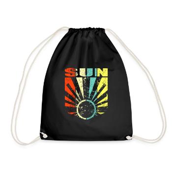 Soleil Printemps Cadeau d’été - Sac de sport léger - noir - Devant