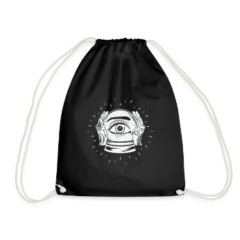 Clairvoyant Crystal Ball Fortune Teller Future - Drawstring Bag - black - Front