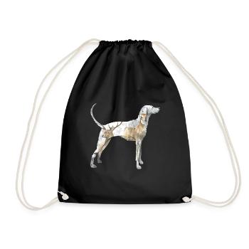Jagdhund Spürsinn - Turnbeutel - Schwarz - Vorne