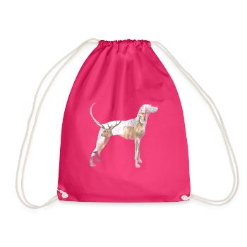 Chien de chasse - Sac de sport léger - fuchsia - Devant