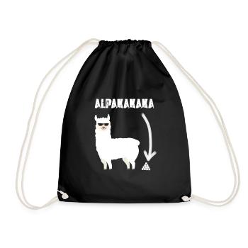 Alpakakaka - Turnbeutel - Schwarz - Vorne