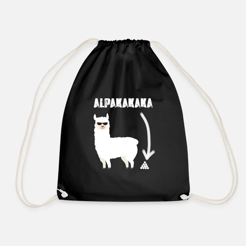 Alpakakaka - Turnbeutel - Schwarz