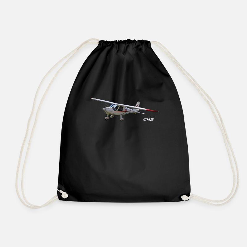 Ultraleichtflugzeug C42 - Turnbeutel - Schwarz
