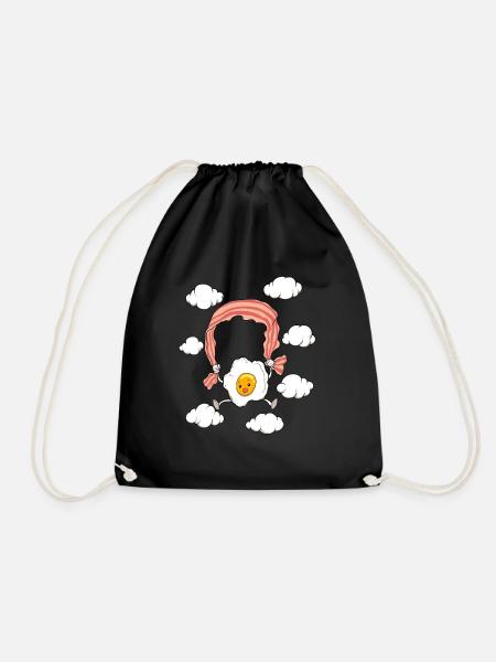Luft Frühstück Himmel Eier Speck Spiegelei Früh Ei - Turnbeutel - Schwarz