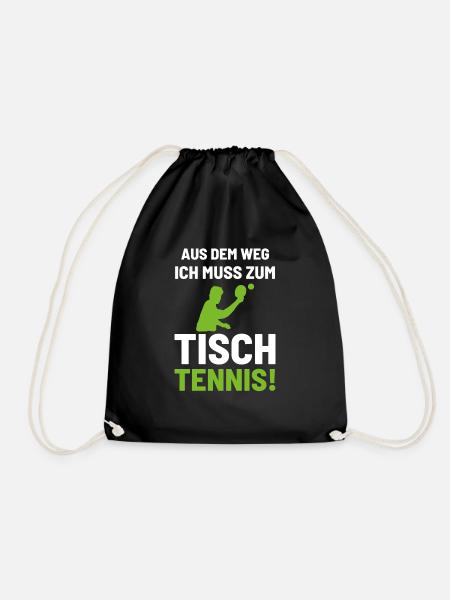 Tischtennis - Turnbeutel - Schwarz