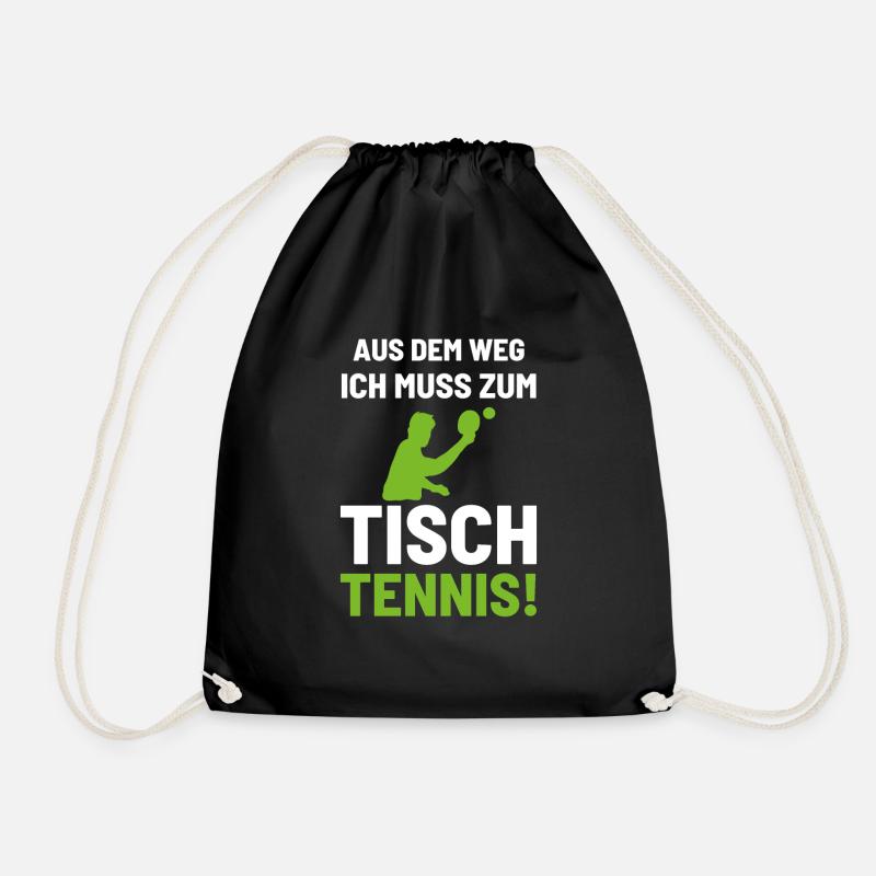 Tischtennis - Turnbeutel - Schwarz