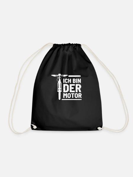 Ich bin der Motor - Turnbeutel - Schwarz