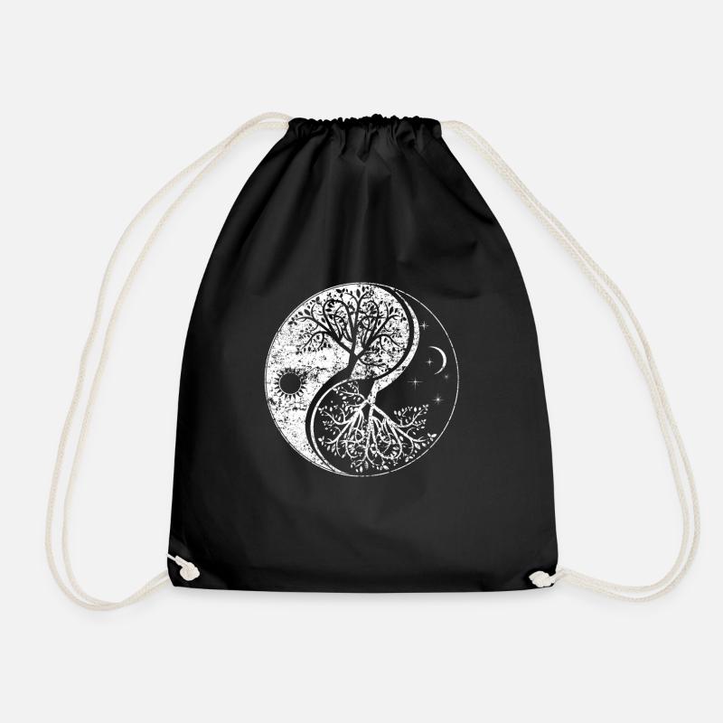 Yggdrasil Wikinger Baum Walhalla Wotan Thor Odhin - Turnbeutel - Schwarz