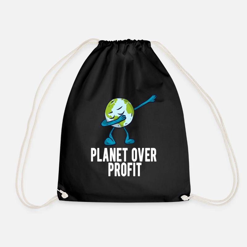 Klimaschutz - Turnbeutel - Schwarz