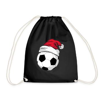 Bonnet de Football Noël - Sac de sport léger - noir - Devant