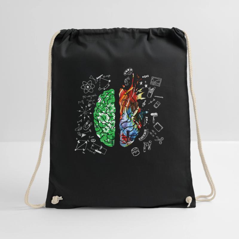 Brain Science Neurology Gift Design Art Idea print Drawstring Bag