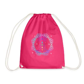 Reiki Meister Spirituell Chakra Heilung Geschenk - Turnbeutel - Fuchsia - Vorne
