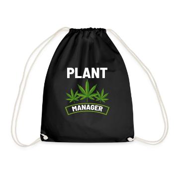 Plant Manager - Drawstring Bag - black - Front