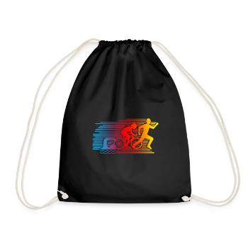 triathlon - Drawstring Bag - black - Front