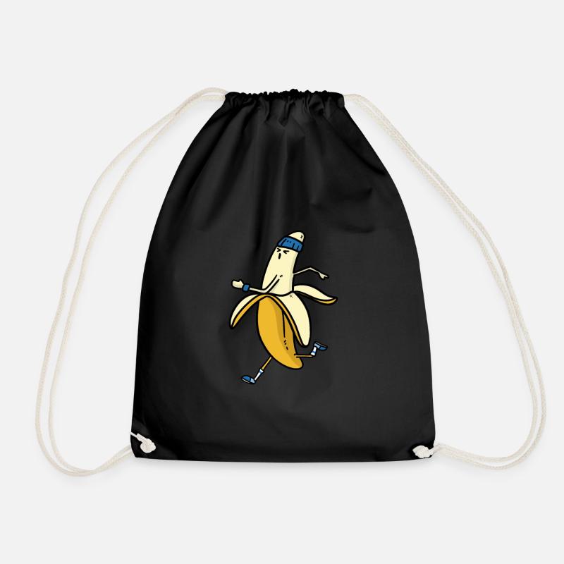 Banana Workout Banana Workout - Drawstring Bag - black