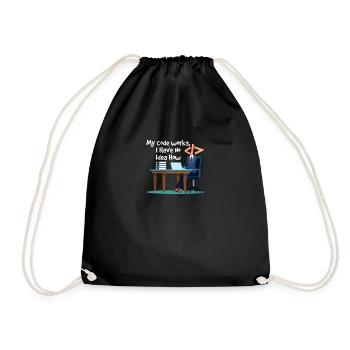 Drôle Programmeur Humour - Blague de code informatique Geek - Sac de sport léger - noir - Devant
