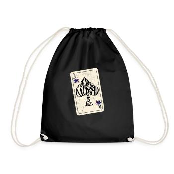 Ace Of Spades Were All Mad Here - chapelier fou - Sac de sport léger - noir - Devant