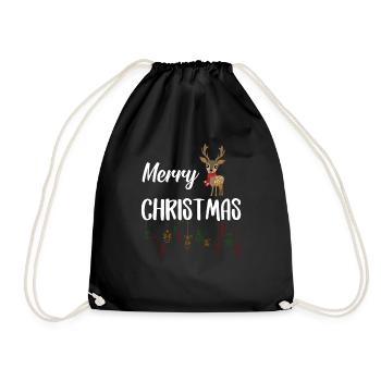 Christmas Christman Ugly Christmas Christmassy - Drawstring Bag - black - Front