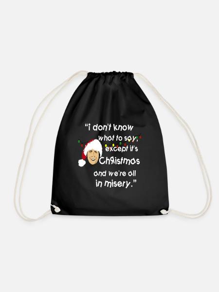 Clark Griswold Wisdom - Drawstring Bag - black
