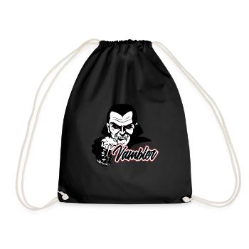 Halloween Vampir Bier Vambier Funny Horror - Turnbeutel - Schwarz - Vorne