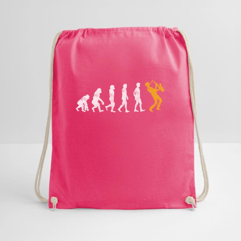 Saxophone Evolution Drawstring Bag
