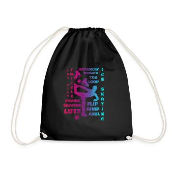 Patinage sur glace - Sac de sport léger - noir - Devant