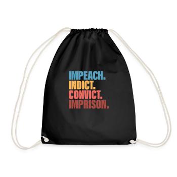  Impeach, Anti  Protest - Drawstring Bag - black - Front