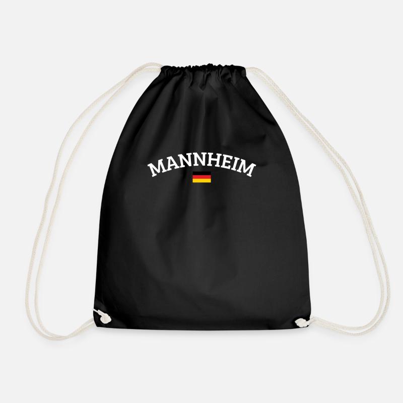 Mannheim - Turnbeutel - Schwarz