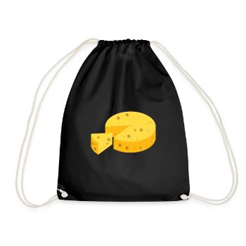 Cheese - Drawstring Bag - black - Front