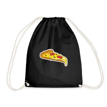 pizza - Sac de sport léger - noir - Devant