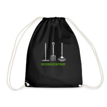 Rechenzentrum Rechenzentrum Rechenzentrum - Turnbeutel - Schwarz - Vorne