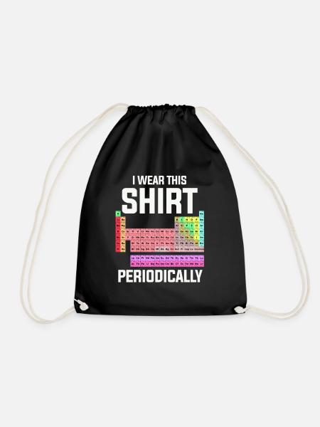 I wear this shirt periodically - Turnbeutel - Schwarz