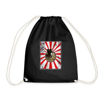 Ramen foodie - Drawstring Bag - black - Front