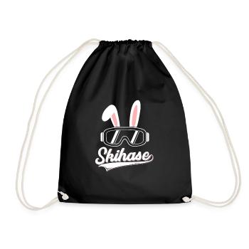 Skihase Sport Cadeau amusant - Sac de sport léger - noir - Devant