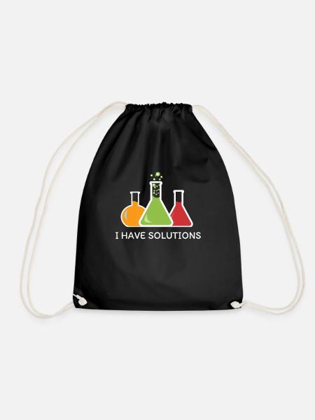 Chemie - Turnbeutel - Schwarz