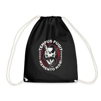 Tempus Fugit Memento Morie Carpe Diem - Sac de sport léger - noir - Devant