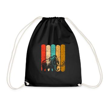 mammoth - Drawstring Bag - black - Front