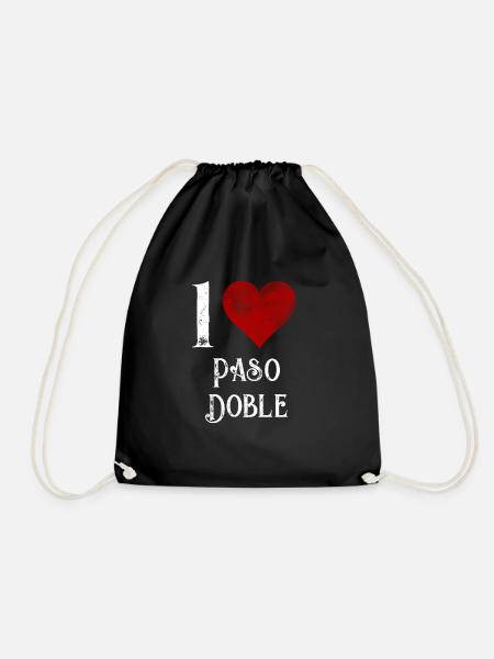 paso doble Tanzpartner Geschenk - Turnbeutel - Schwarz