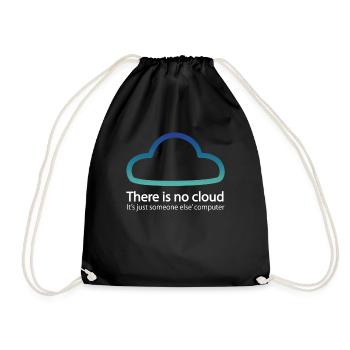 Cloud - Turnbeutel - Schwarz - Vorne