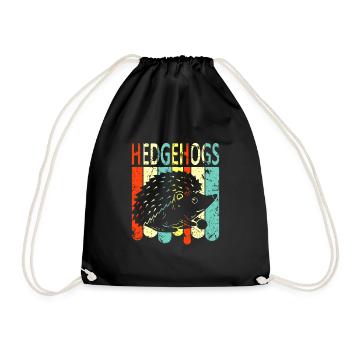 hérisson - Sac de sport léger - noir - Devant