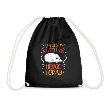 hérisson - Sac de sport léger - noir - Devant