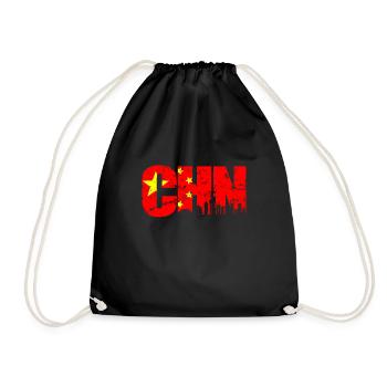China - Turnbeutel - Schwarz - Vorne