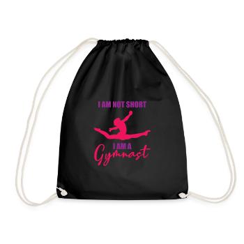 Gymnast Turner - Drawstring Bag - black - Front