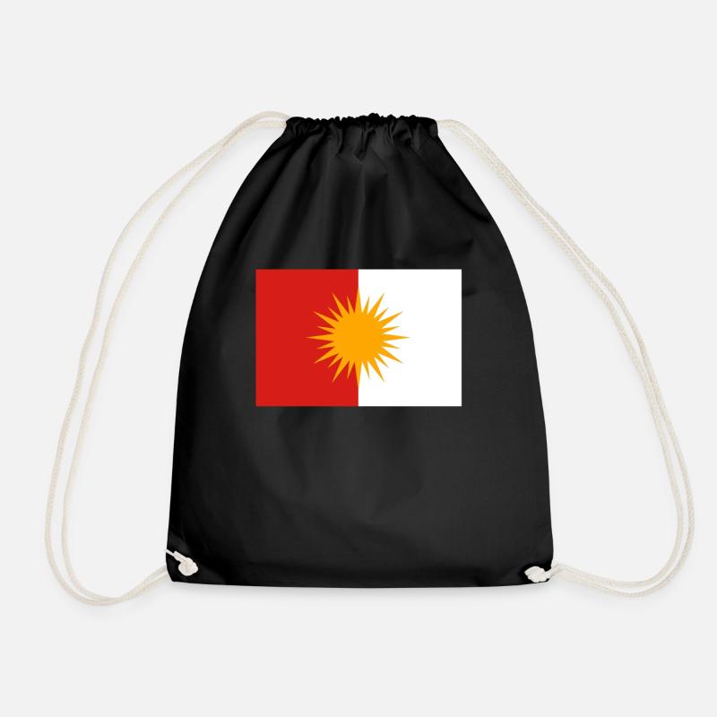 Ezidi Flagge Ezidxan Flagge - Turnbeutel - Schwarz