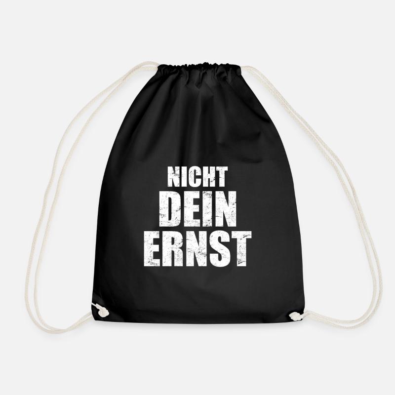 Nicht Dein Ernst - Turnbeutel - Schwarz