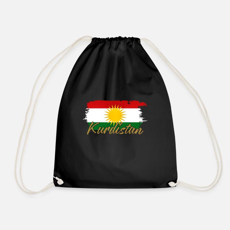 Kurdistan - Turnbeutel - Schwarz