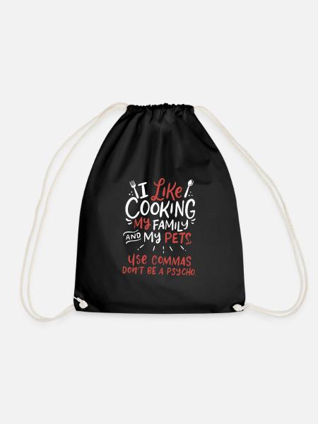 Grammatik Lehrer Englisch Sprache Humor Geschenk - Turnbeutel - Schwarz