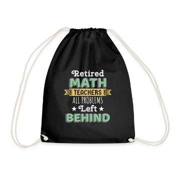 Professeur de mathématiques retraité cadeau Funny Professor Math Day - Sac de sport léger - noir - Devant